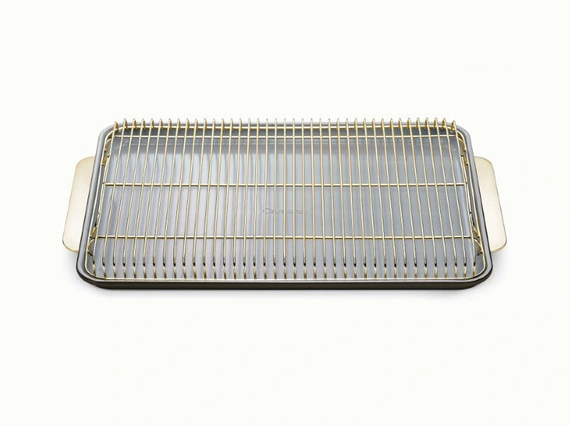Baking & Cooling Duo - 18x13” Non-Stick Ceramic Sheet With Steel Rack - US 8962