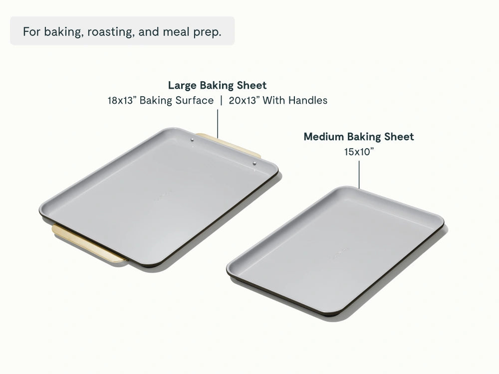 Baking Sheet Duo - 18x13" & 15x10" Non-Stick Ceramic Baking Sheets - US 1587