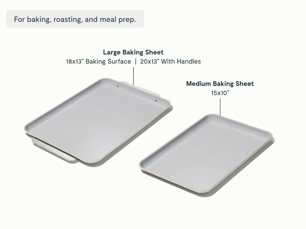 Baking Sheet Duo - 18x13" & 15x10" Non-Stick Ceramic Baking Sheets - US 6867