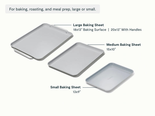 Complete Baking Sheet Bundle - Set of 4 Non-Stick Ceramic Baking Sheets - US 7189
