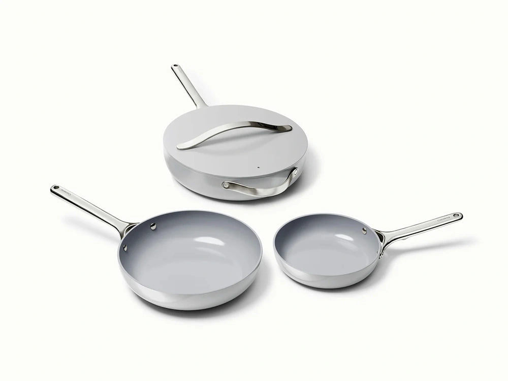 4pc Fry & Sauté Set - Non-Stick Ceramic Fry Pan, Mini Fry Pan & Sauté Pan - US 8572