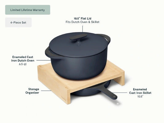 Cast Iron Skillet & Dutch Oven Duo - Perfect duo for versatile cooking, from quick sears to slow-cooked meals. - US 1830