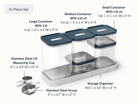 Complete Food Organization Bundle - 26-Piece Set With Complimentary Storage - US 2036