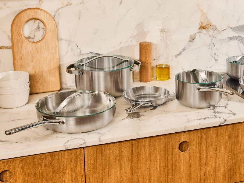 Glass Lid Set of 3 - Premium Glass Lid add-on to our best-selling 12-piece Cookware Set. - US 5811