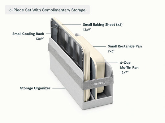 Mini Bakeware Set - 6-Piece Set With Complimentary Storage - US 2323
