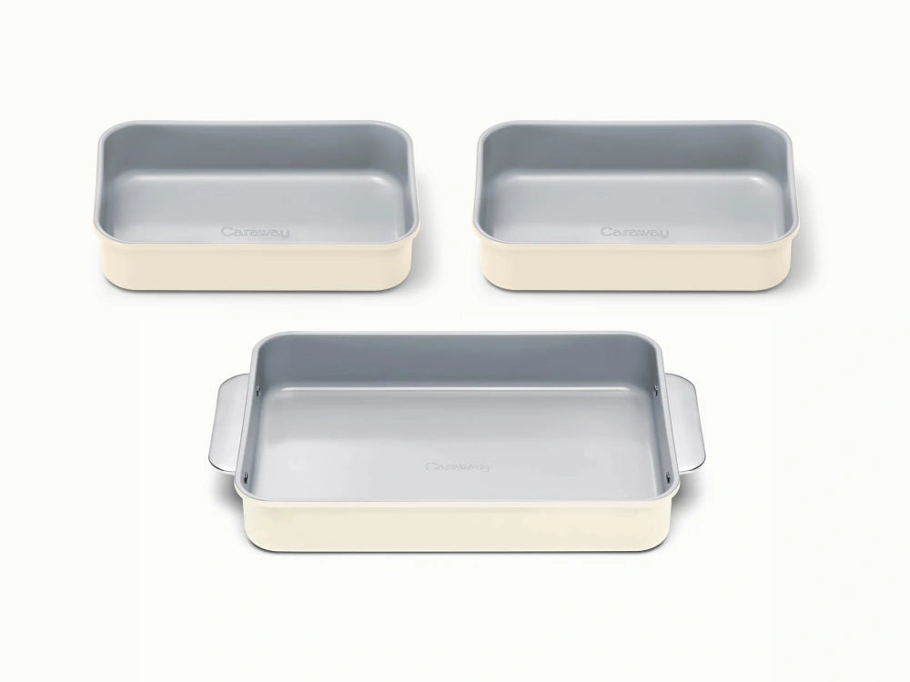 Rectangle Pan Trio - 13x9" & 9x6.5" Non-Stick Ceramic Baking Pans - US 0944