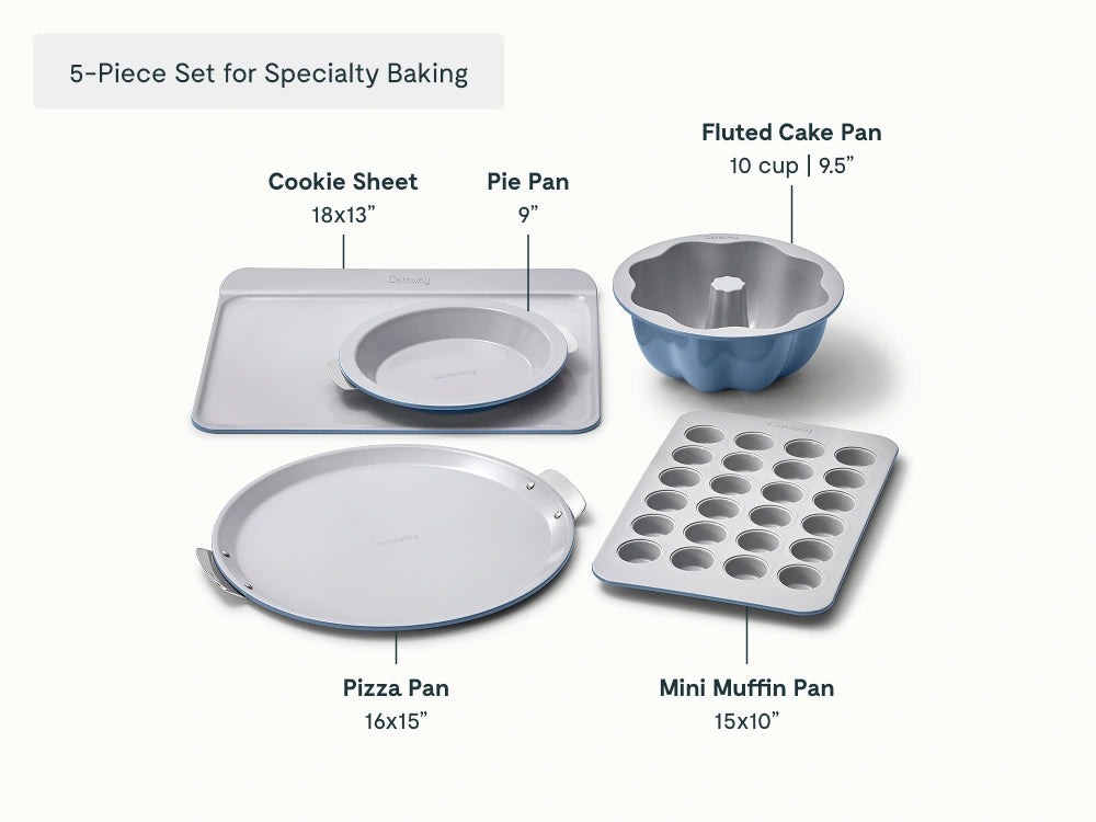 Full Ceramic Bakeware Set - 22-Piece Set With Complimentary Storage - US 2173