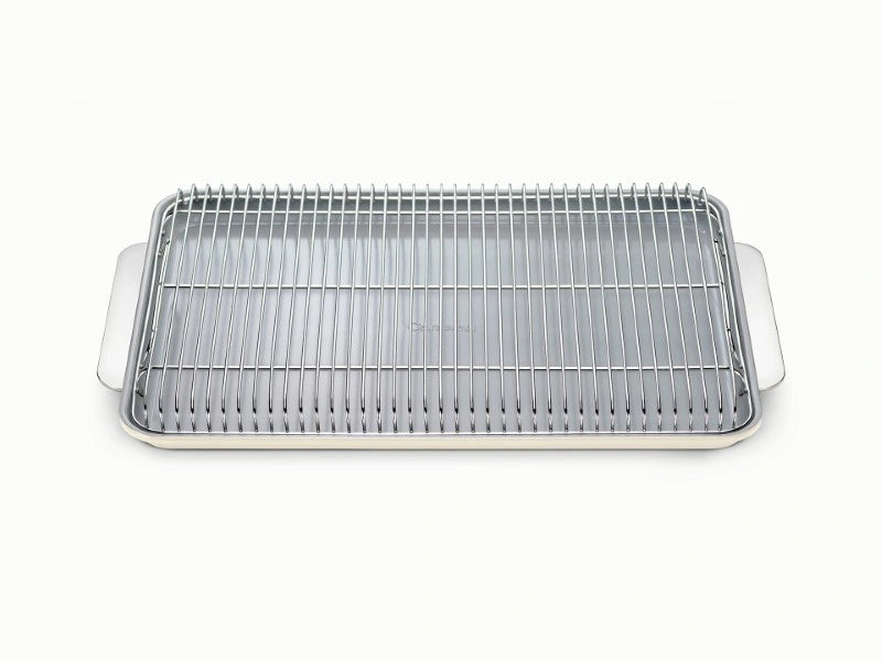 Baking &amp; Cooling Duo - 18x13” Non-Stick Ceramic Sheet With Steel Rack - US 8537