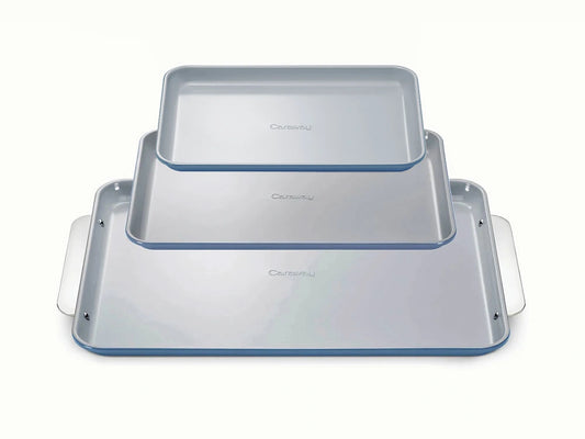 Baking Sheet Trio - 18x13", 15x10" &amp; 13x9” Non-Stick Ceramic Sheets - US 9942