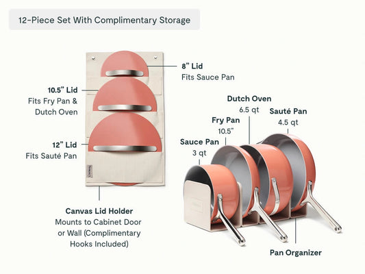 Cookware, Cookware+ & Minis Duo Set - 24-Piece Ceramic Set With Complimentary Storage - US 5539