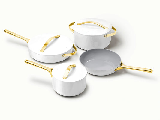 Cookware Set - 12-Piece Ceramic Set With Storage Organizers - US 3415