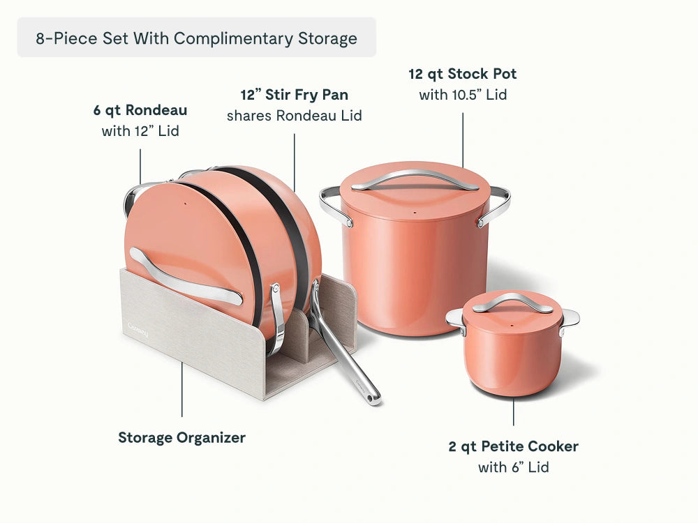 Full Ceramic Cookware Bundle - 31-Piece Ceramic Set With Complimentary Storage - US 4606
