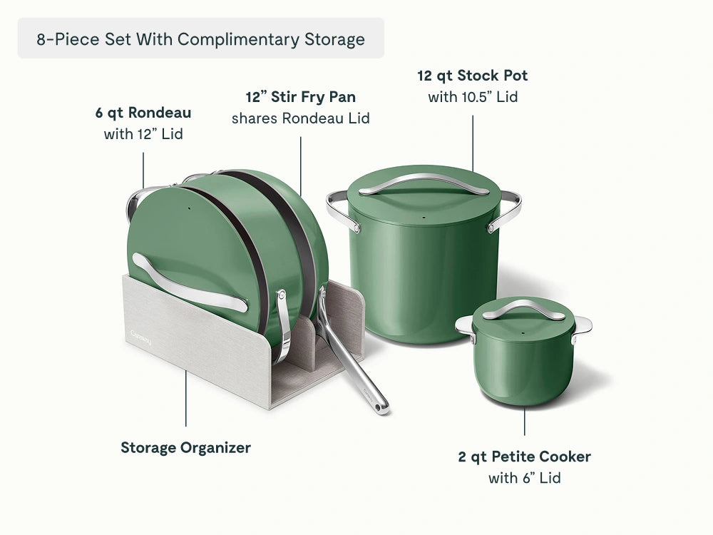 Cookware, Cookware+ &amp; Minis Duo Set - 24-Piece Ceramic Set With Complimentary Storage - US 2277