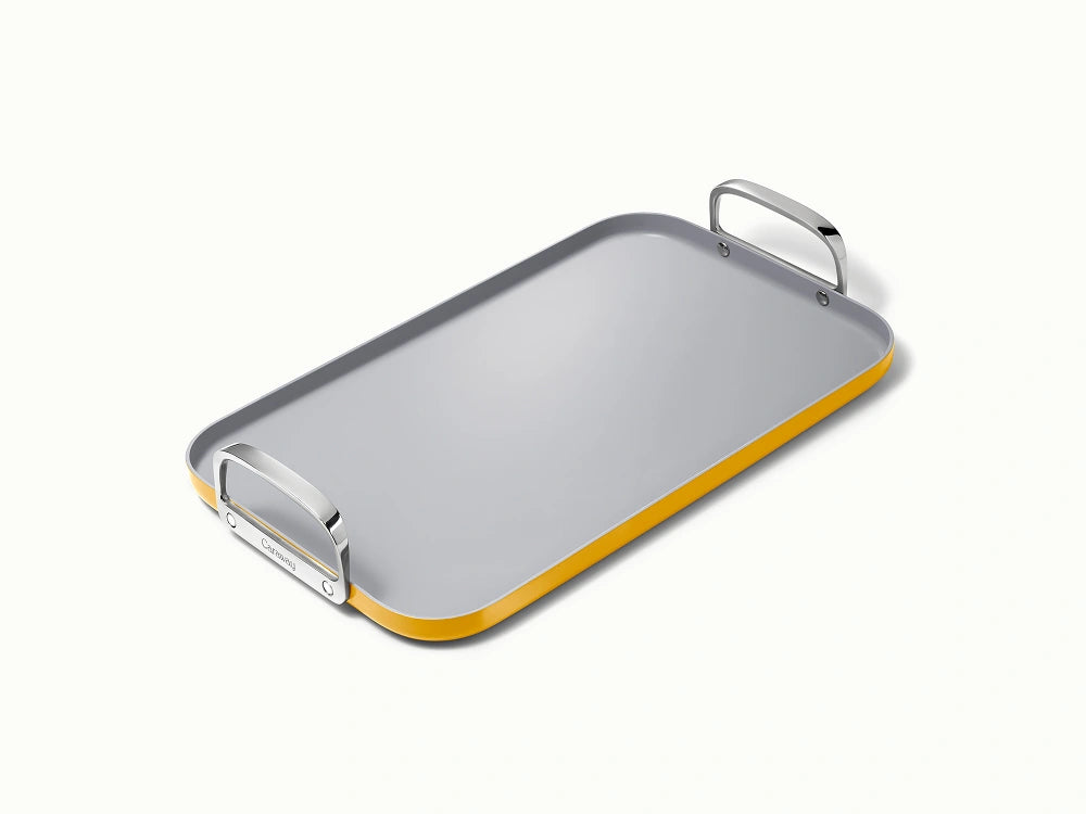 Double Burner Griddle - 19x12” Non-Stick Ceramic Pan - US 0003