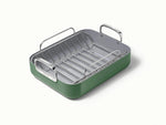 Roasting Pan - 16x13” Non-Stick Ceramic Pan With Rack - US 1338