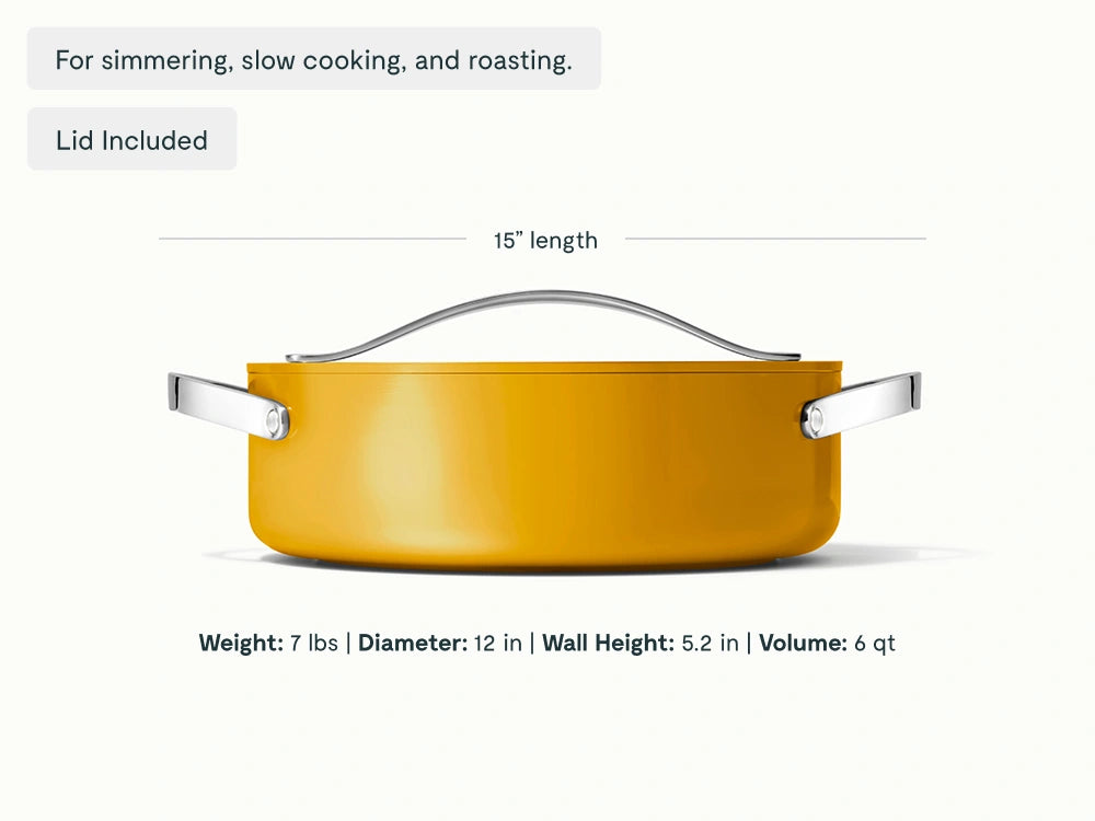 Rondeau - 6 qt Non-Stick Ceramic Pot With Lid - US 5768