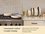 Sauté Pan - 4.5 qt Non-Stick Ceramic Pan With Lid - US 4976