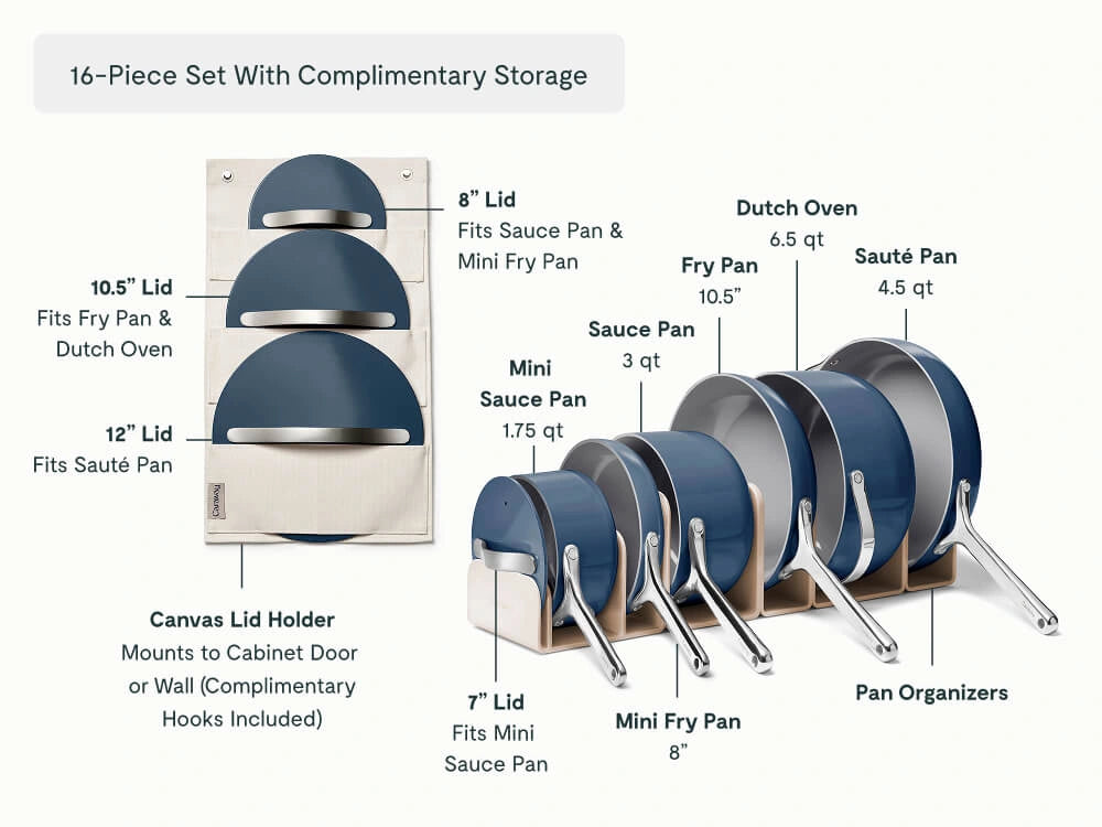 Full Ceramic Cookware Bundle - 31-Piece Ceramic Set With Complimentary Storage - US 4814
