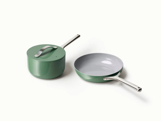 Daily Duo - 3-Piece Set of Ceramic-Coated Pans With Lid - US 5279