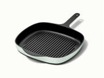 10.5” Enameled Cast Iron Grill Pan - 10.5” Grill Pan with high ridges for perfect sear marks on meats and veggies. - US 3209