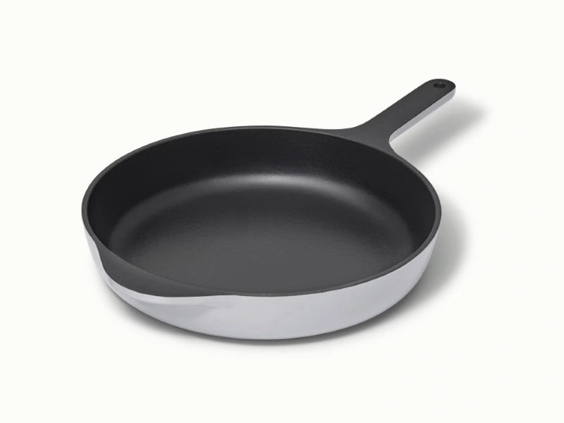 10.5” Enameled Cast Iron Skillet  - 10.5” Skillet perfect for searing meat, baking cornbread, and sautéing. - US 7376