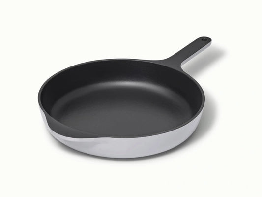 10.5” Enameled Cast Iron Skillet  - 10.5” Skillet perfect for searing meat, baking cornbread, and sautéing. - US 7376