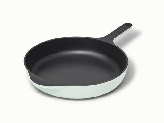 10.5” Enameled Cast Iron Skillet  - 10.5” Skillet perfect for searing meat, baking cornbread, and sautéing. - US 2653