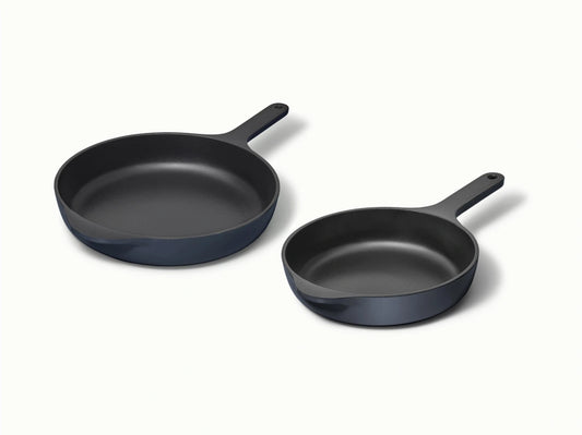Enameled Cast Iron Skillet Duo - Durable Pair With Excellent Heat Retention - US 4904