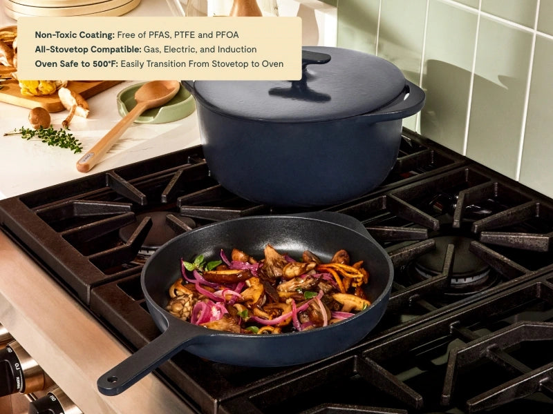 Cast Iron Skillet &amp; Dutch Oven Duo - Perfect duo for versatile cooking, from quick sears to slow-cooked meals. - US 1830