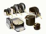Full Ceramic Cookware Bundle - 31-Piece Ceramic Set With Complimentary Storage - US 3694