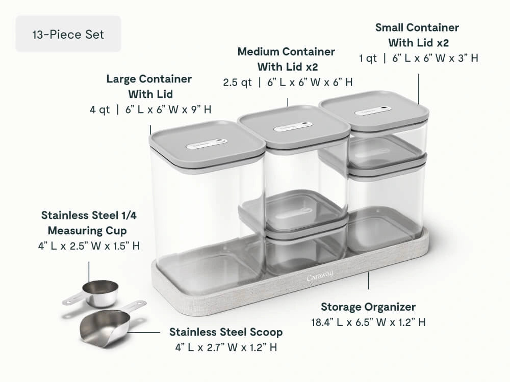 Complete Kitchen Organization Bundle - 35-Piece Set With Complimentary Storage - US 0452