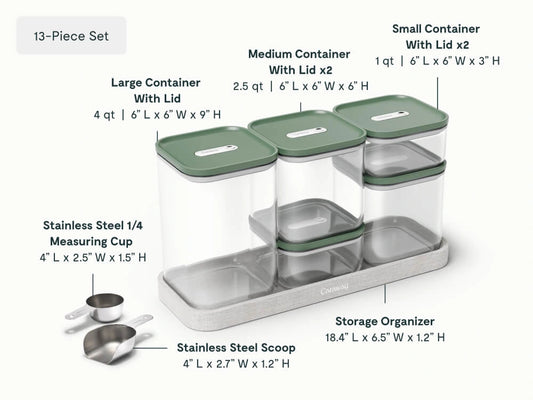 Complete Food Organization Bundle - 26-Piece Set With Complimentary Storage - US 8422