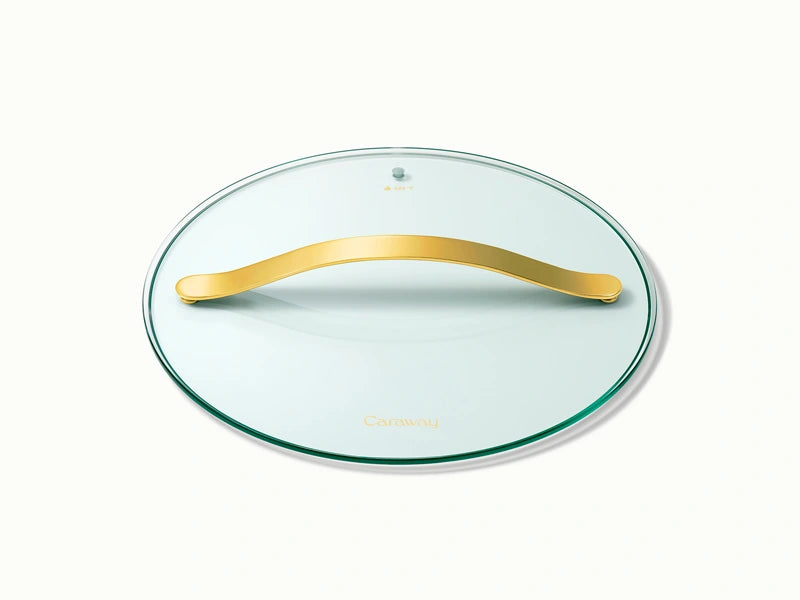 Glass Lid Set of 4 - Premium Gold Hardware Glass Lid Set to pair with the 16-piece Cookware &amp; Minis Duo set. - US 0073