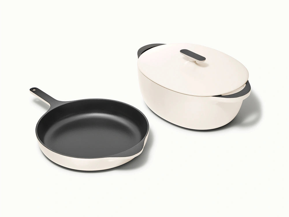 Large Enameled Cast Iron Duo - 4-Piece Set With Complimentary Storage - US 5609