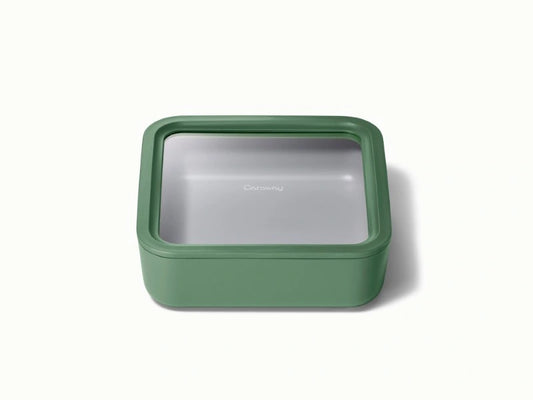 Large Storage Container - Ceramic-coated 10 cup glass Container built for clean storing. - US 2549