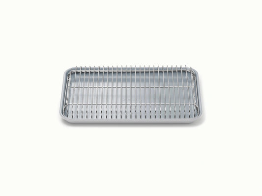 Small Baking &amp; Cooling Duo - 13x9” Non-Stick Ceramic Sheet With Steel Rack - US 2863
