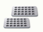 Mini Muffin Pan Duo - Two 24-Cup Non-Stick Mini Muffin Pans - US 7277