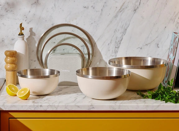 Mixing Bowl Lid Organizer - Storage Accessory for Mixing Bowl Set - US 4878