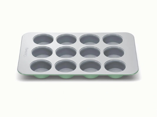 12-Cup Muffin Pan - 15.5x10” Non-Stick Ceramic Muffin Pan - US 7957
