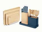 Prep &amp; Boards Set - A one-stop-shop 18-piece cutting board, knife, &amp; utensil set. - US 0940