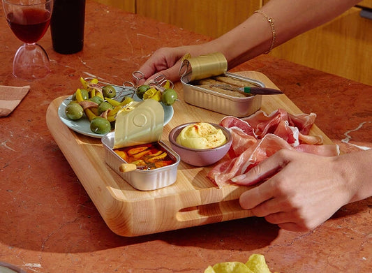 Prep &amp; Serve Butcher Block Set - 3-Piece Set With Complimentary Storage - US 3204