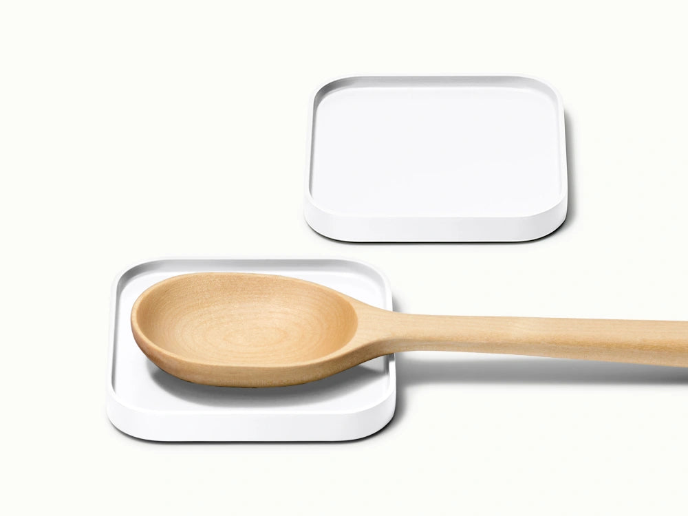 Spoon Rest Set of 2 - Set of Stackable, Non-Slip Utensil Rests - US 1299
